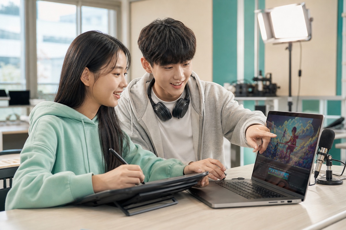AI · 디지털 분야를 표현한 콘셉트 이미지